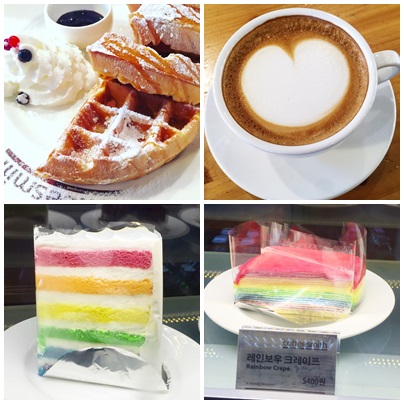 釜山：coffee smith西面店，平價連鎖咖啡店，彩虹蛋糕、布朗尼、鬆餅，來杯咖啡配甜點放空吧！（西面站서면역119） - 西面鬆餅 - 雨立今=霠