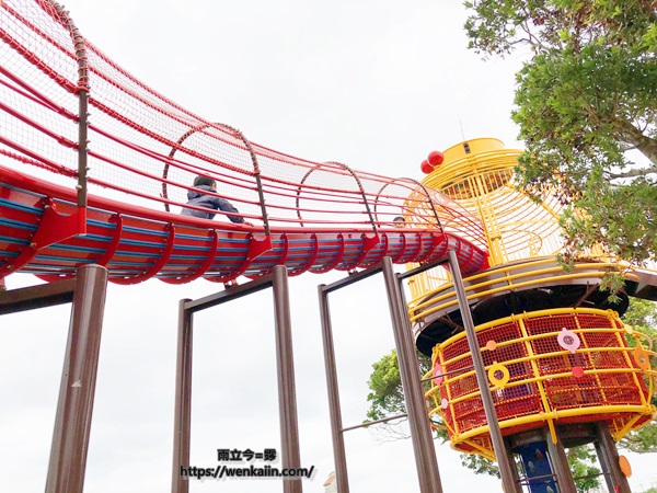 2019沖繩/沖繩市公園/沖繩中部公園：山內公園Yamauchi Park，藏在社區內的３層高鳥籠公園。 - 沖繩必去 - 雨立今=霠