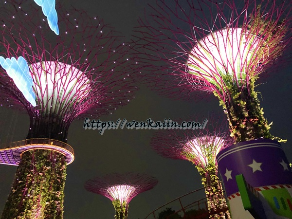 2019新加坡/新加坡自由行/新加坡必去：濱海灣花園攻略(Gardens by the Bay)，OCBC空中步道、超級樹燈光秀、雲霧林、花穹、空中走廊。 - 2019新加坡單身行 - 雨立今=霠