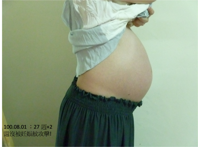 100年7~8月：懷孕將進入7個月，控制體重最優先【24W~27W】 - 雨立今=霠