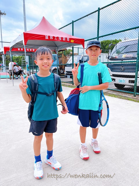 【8Y10M】2023年8月：2023 OEC JUNIOR盃全國青少年網球錦標賽(B級)，雙打無緣4強。 - 台灣兒童網球 - 雨立今=霠